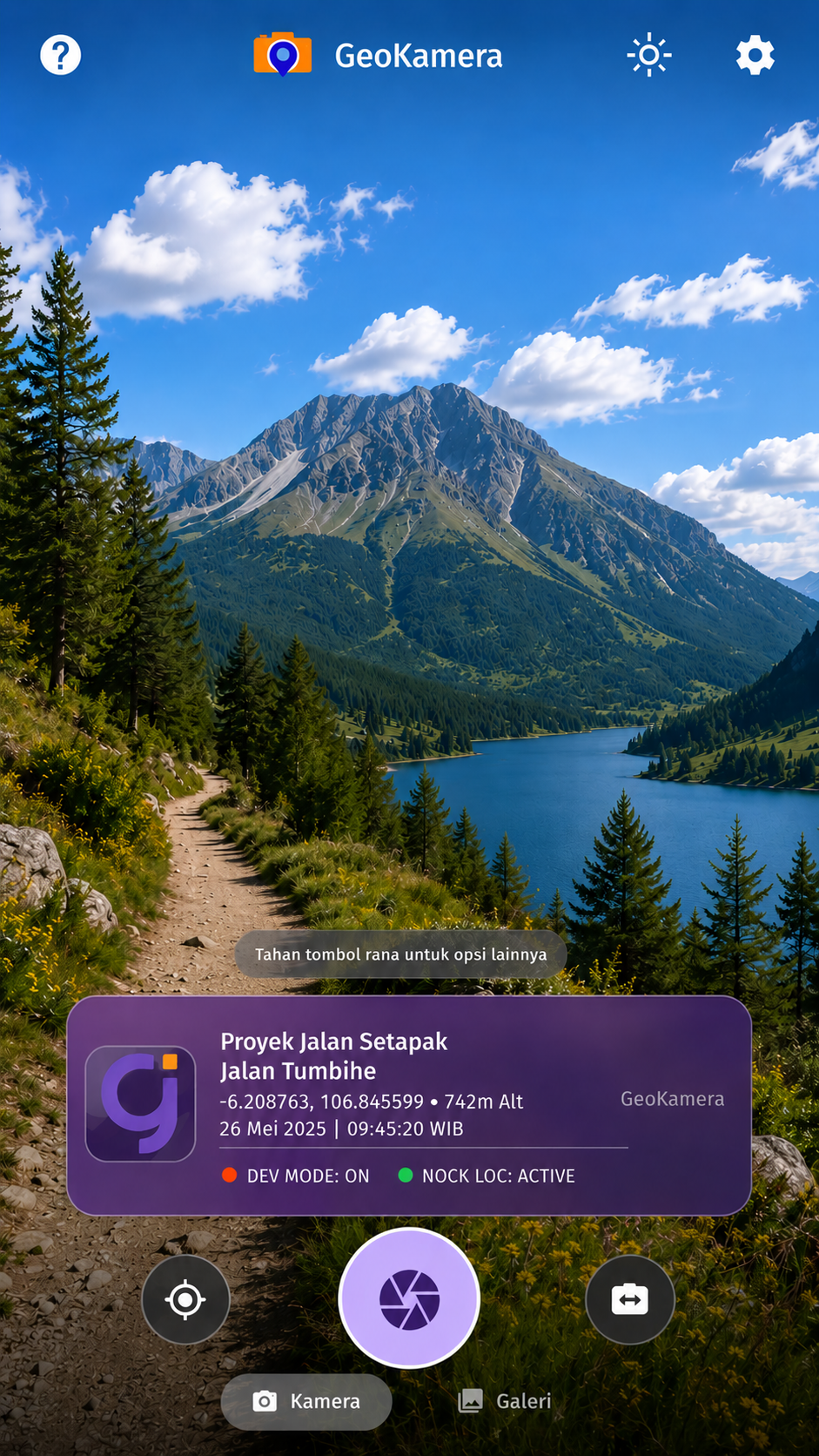 GeoKamera Screenshot